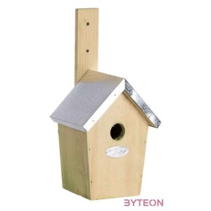 Fa madárház cink tetővel, 30 cm