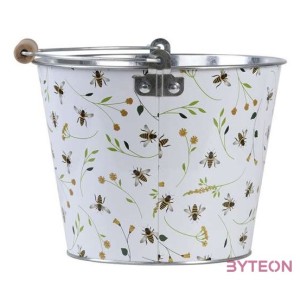 Méhecske mintás fém vödör, 5 literes