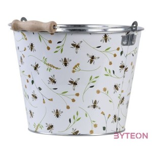 Méhecske mintás fém vödör, 5 literes