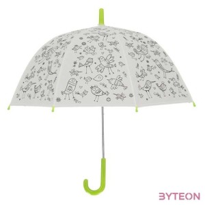 Kifesthető kis madaras gyerek esernyő, filctollakkal