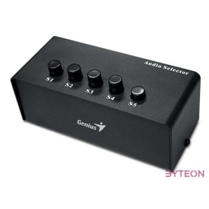 Genius RS2 5 portos fekete audio switch