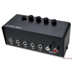 Genius RS2 5 portos fekete audio switch