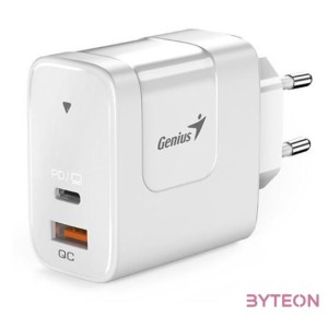 Genius PD-65AC 65W USB,Type-C fehér hálózati adapter