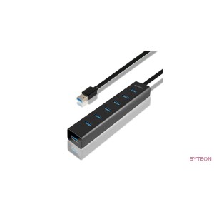 HUB Axagon HUE-SA7BP 7-port [USB3.0] - Fekete