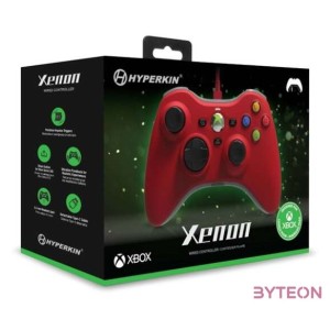 Hyperkin Xenon Xbox SeriesOne,Windows 1110 piros Xbox liszenszelt vezetékes kontroller