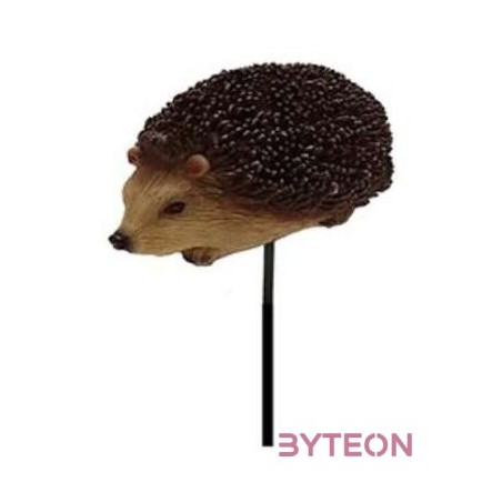 Leszúrható süni polyresin szobor, kültéri és beltéri dekorációs kiegészítő