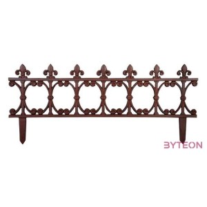 Leszúrható, öntöttvas ágyásszegély, 81,5 x 36 cm