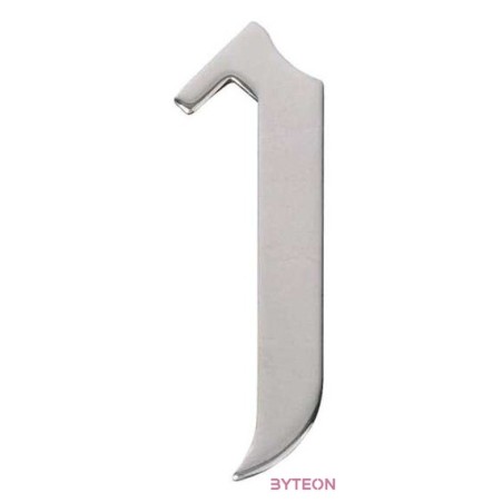 Modern acél házszám, 1