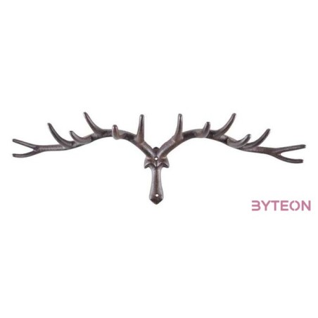 Öntöttvas szarvasagancs akasztó, 64 cm