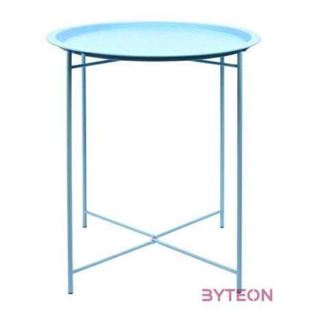 Összecsukható kék kisasztal