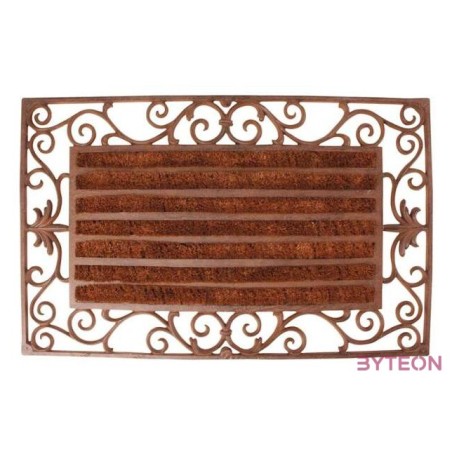 Öntöttvas lábtörlő, kókuszrost kefével, 75 x 45 cm