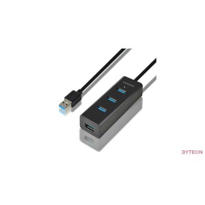 HUB Axagon HUE-S2BL 4-port [USB3.0] - Fekete
