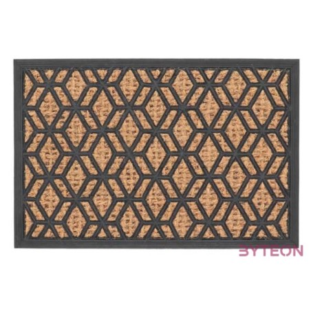 Gyémánt mintás gumi és kókuszrost lábtörlő, 60 x 40 cm