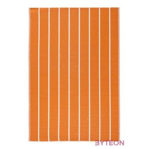 Csíkos kültéri szőnyeg, 120 x 180 cm, narancssárga