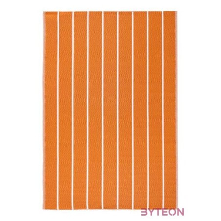Csíkos kültéri szőnyeg, 120 x 180 cm, narancssárga