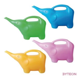 Színes elefánt locsolókanna, 1,5 literes, sárga