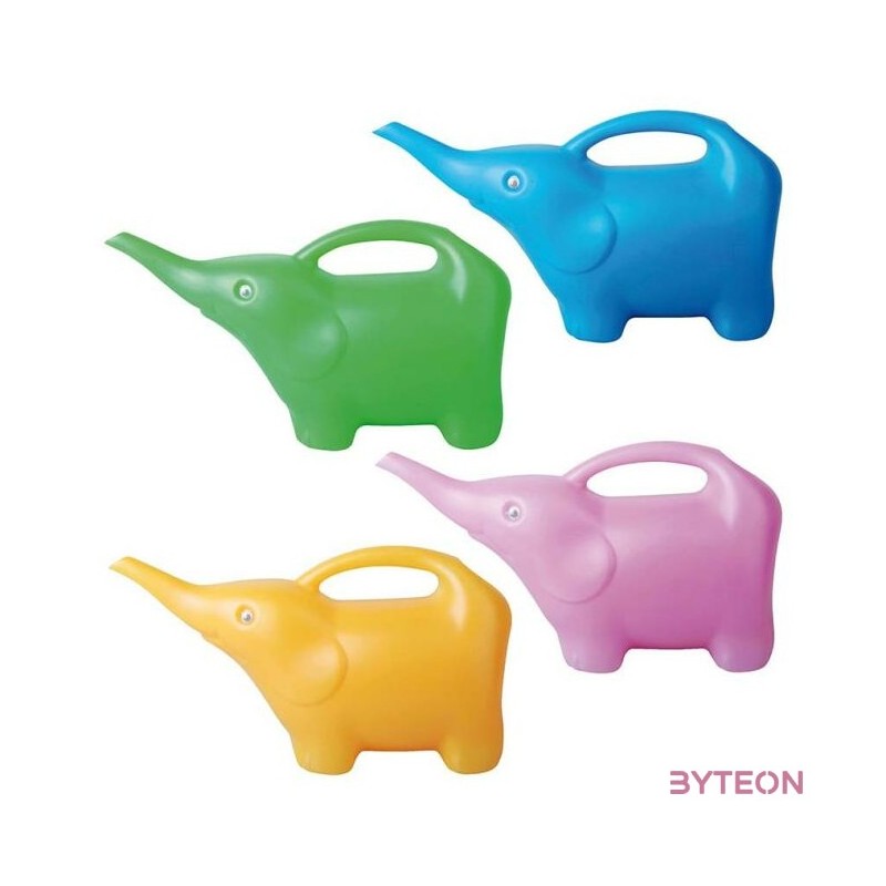 Színes elefánt locsolókanna, 1,5 literes, sárga