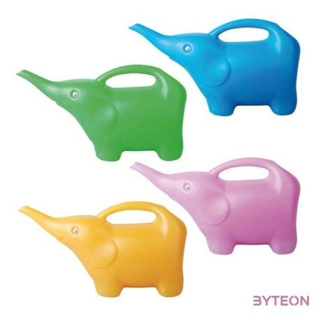 Színes elefánt locsolókanna, 1,5 literes, sárga