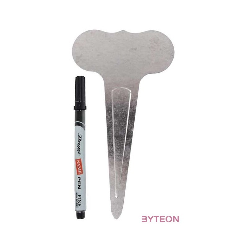 Fém növény jelölölő szett, 6 db-os, 19 cm