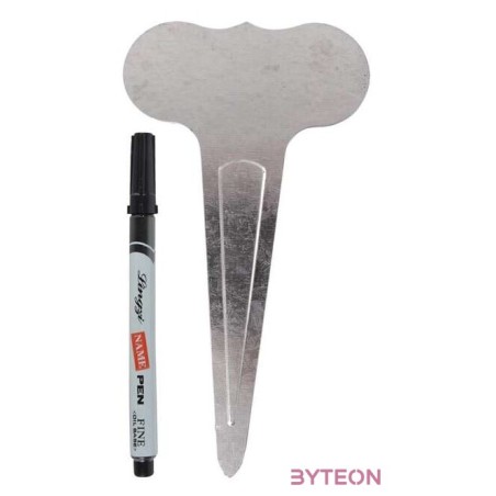 Fém növény jelölölő szett, 6 db-os, 19 cm