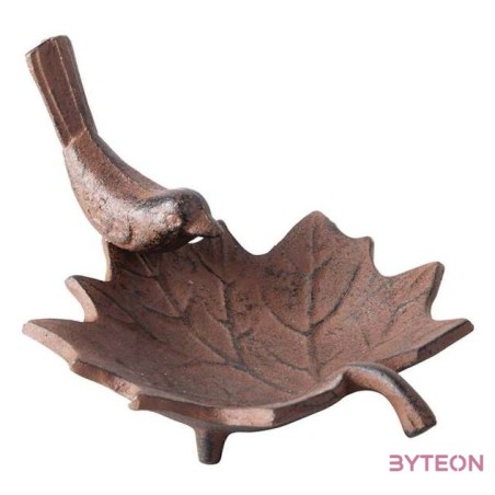 Öntöttvas levél alakú madáretető tál