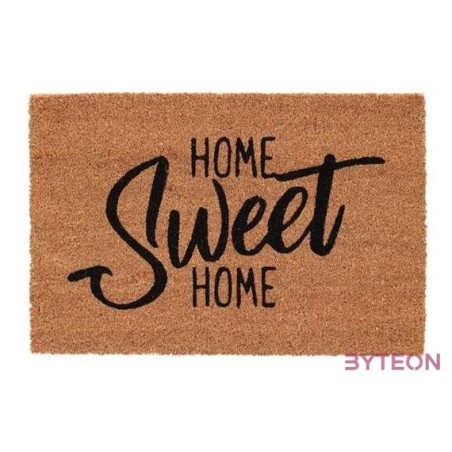 Home sweet home feliratos kókuszrost lábtörlő, 60x40 cm