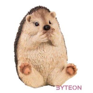 Száját befogó, nem beszél, süni polyresin szobor, C típus, kültéri és beltéri dekorációs kiegészítő