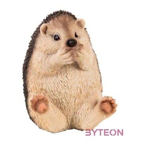 Száját befogó, nem beszél, süni polyresin szobor, C típus, kültéri és beltéri dekorációs kiegészítő