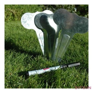 Fém növény jelölölő szett, 6 db-os, 19 cm