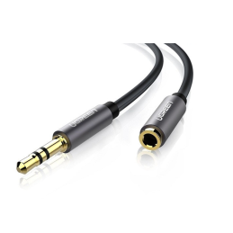 UGREEN AV118 3,5 mm-es jack AUX audio hosszabbító kábel 5 m (fekete)