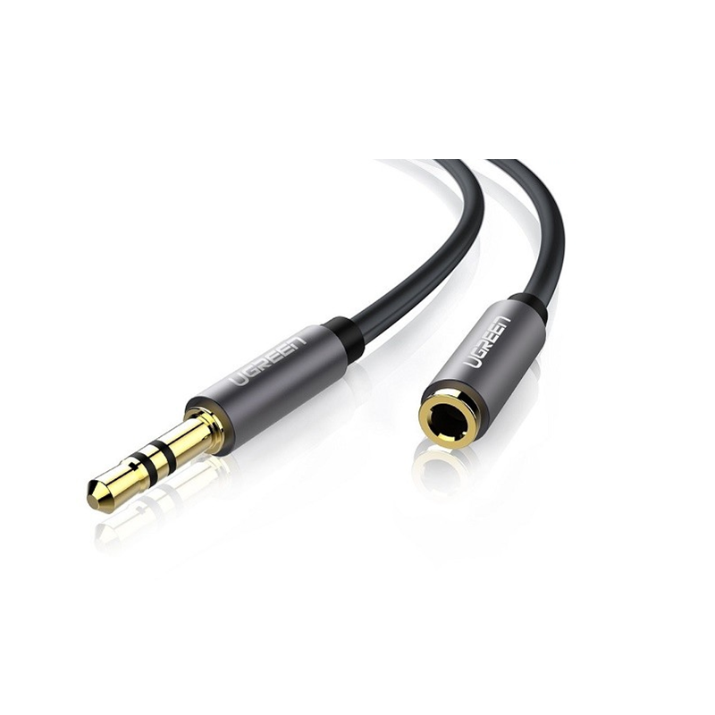 UGREEN AV118 3,5 mm-es jack AUX audio hosszabbító kábel 5 m (fekete)