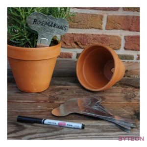 Fém növény jelölölő szett, 6 db-os, 19 cm