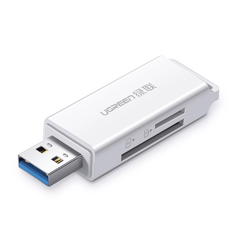 UGREEN CM104 SD / microSD USB 3.0 memóriakártya-olvasó (fehér)