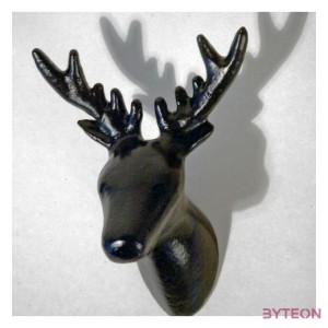 Szarvasfej akasztó, fényes fekete