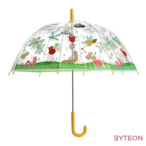 Átlátszó gyerek esernyő, rovarok, apró állatok mintával