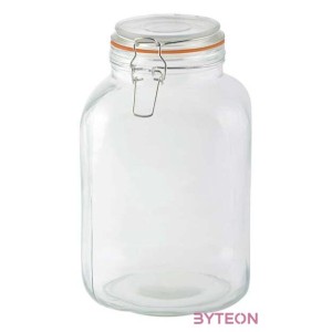 Csatos tároló üveg, 3 literes