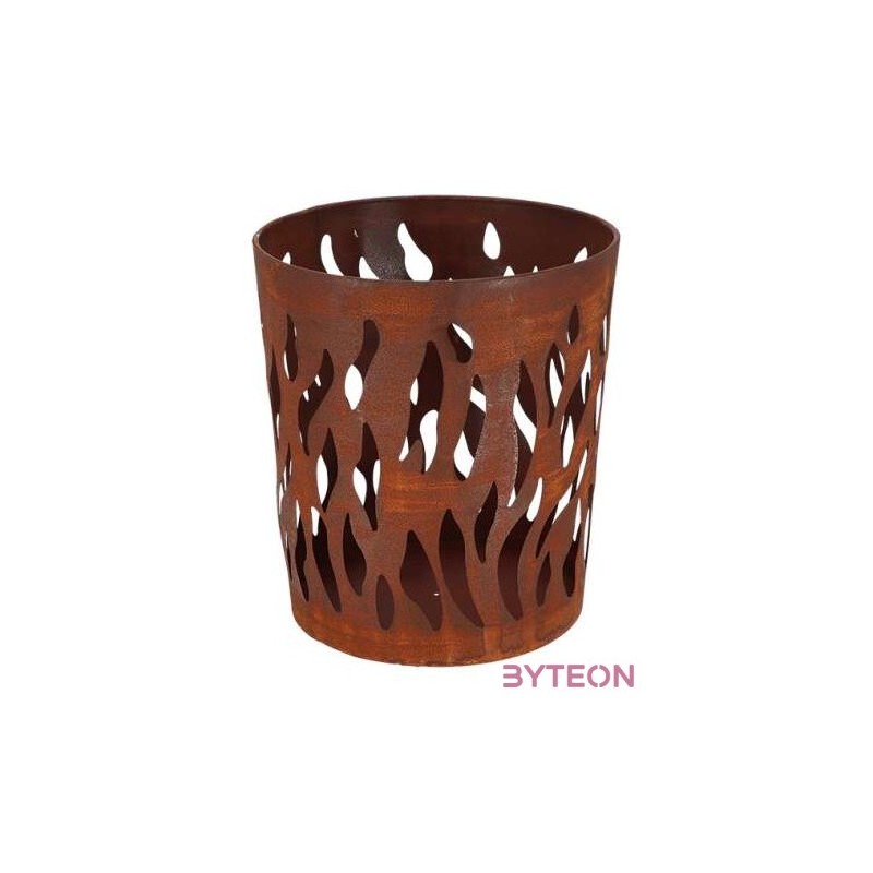 Rusztikus stílusú tűzrakó kosár farönknek,  32 cm átmérőjű