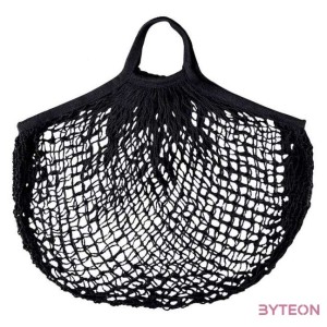 Retró bevásárlótáska fekete színben