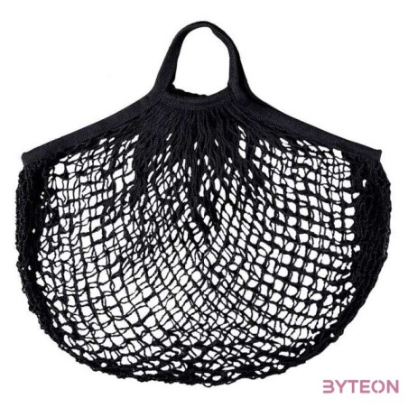 Retró bevásárlótáska fekete színben