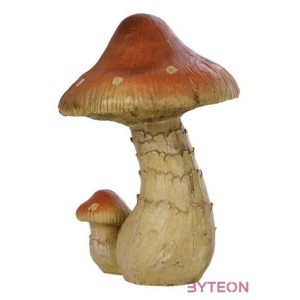 Erdei csiperke polyresin szobor, M, kültéri és beltéri dekorációs kiegészítő