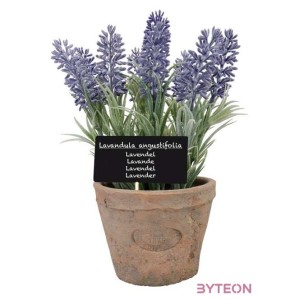 Levendula műnövény dekoráció, 22 cm