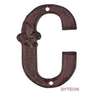 Öntöttvas házszám, C