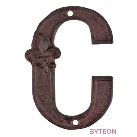 Öntöttvas házszám, C