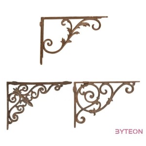 Klasszikus stílusú öntöttvas polctartó konzol, B