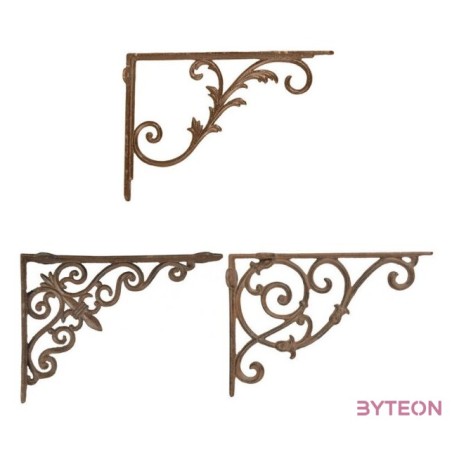 Klasszikus stílusú öntöttvas polctartó konzol, B