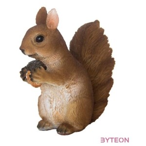 Mókus polyresin szobor, S, kültéri és beltéri dekorációs kiegészítő