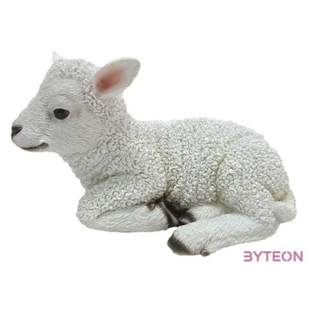 Fekvő bárány polyresin szobor, kültéri és beltéri dekorációs kiegészítő