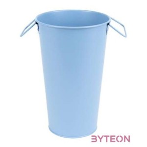 Fém váza, 1,2 literes, középkék, 18 cm