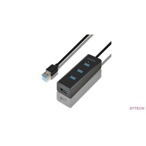 HUB Axagon HUE-S2BL 4-port [USB3.0] - Fekete