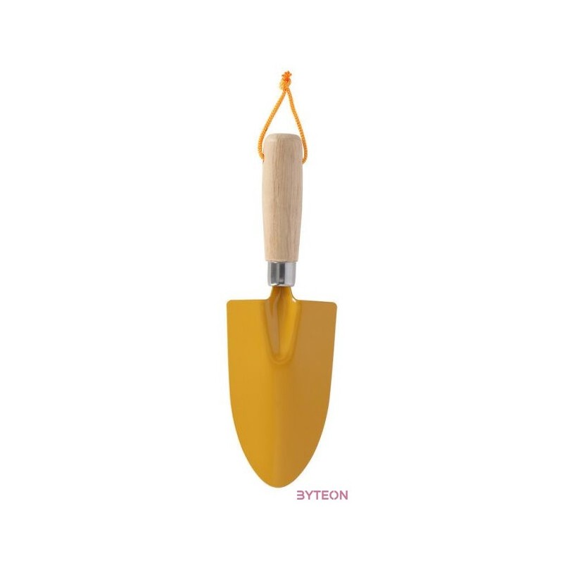 Fém kézi ásó, akasztóval, sárga